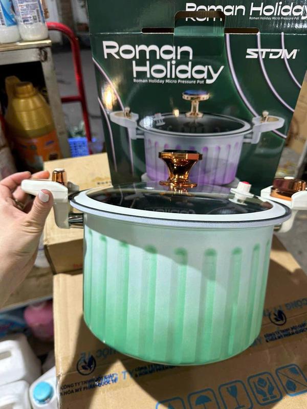 Nồi áp suất mẫu mới Roman Holiday size 28cm dung tích 10L 3