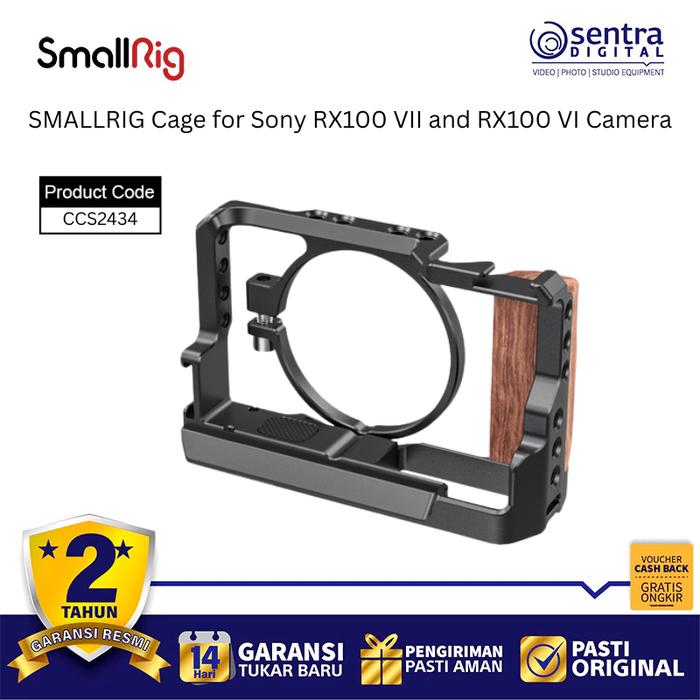 Gambar SMALLRIG CCS2434 Cage for Sony RX100 VII and RX100 VI Camera X01 dari Sentra Digital Kota Administrasi Jakarta Barat Tokopedia