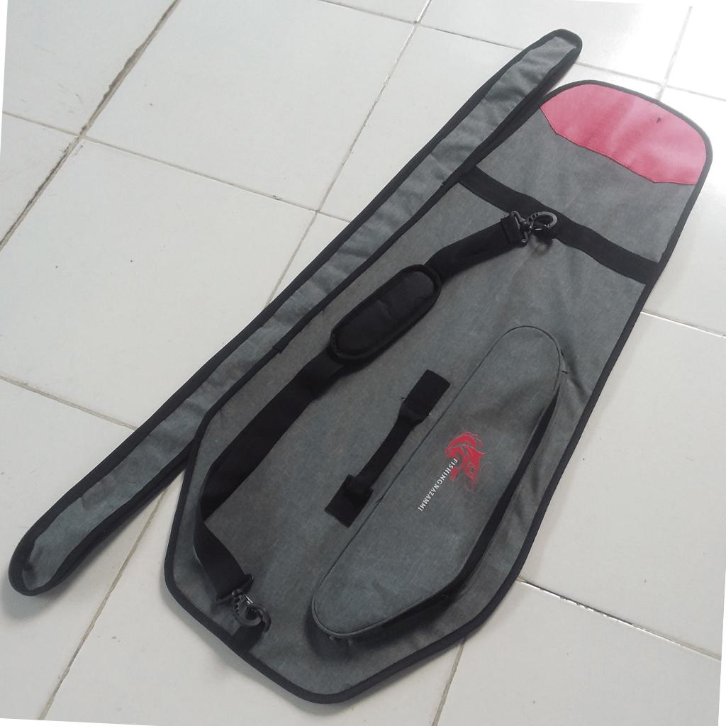Tas Pancing Joran Tegek Model Slempang Bodi Keras Full Fiber Hard Case Ukuran Panjang 100CM Mancing Laut Alat Olahraga