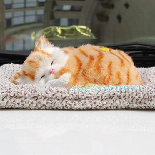 Mô hình Chó mèo bông chứa than hoạt tính để xe oto, trang trí bàn làm việc, Đồ chơi trẻ em, có tiếng kêu mô phỏng Size thảm to (20-26)cm Nội Thất