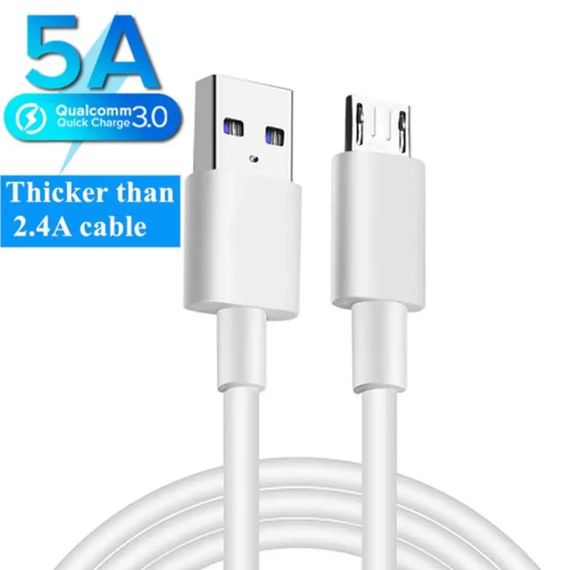 Cáp USB Micro, 5A, Sạc Nhanh, Dây Sạc, Tương Thích Với Điện Thoại Di Động Android, Samsung S7, Huawei, Xiaomi, Máy Tính Bảng Phone 0