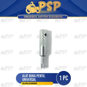 Alat Buka Pentil Universal (Gagang Polos) - Kunci Konci Pembuka Bukaan Tutup Pentil Valve Ban Semua Jenis Ban Tubeless Tube Less Non Tubeles Tubles Tubless Motor Mobil Sepeda Sepedah Car Tire