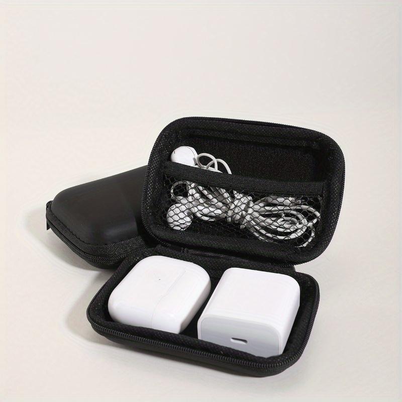 Product Introduction of Headphone Bag, Data Cable Bag, Mobile Phone Charger Bag, Mini Square Bag, College Dorm Essentials Storage, Headphones Case, Storage Bag for Wireless Earphones 0