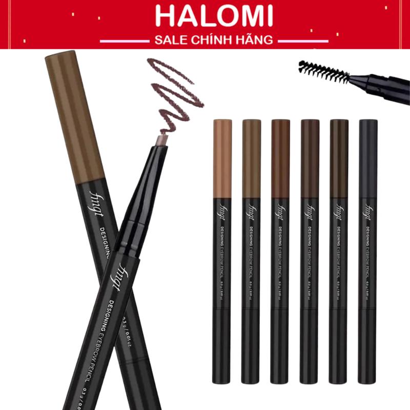 Chì kẻ mày The Face Shop Designing Eyebrow Pencil 0.3G 2 đầu nét mảnh chống nước bền màu lâu trôi