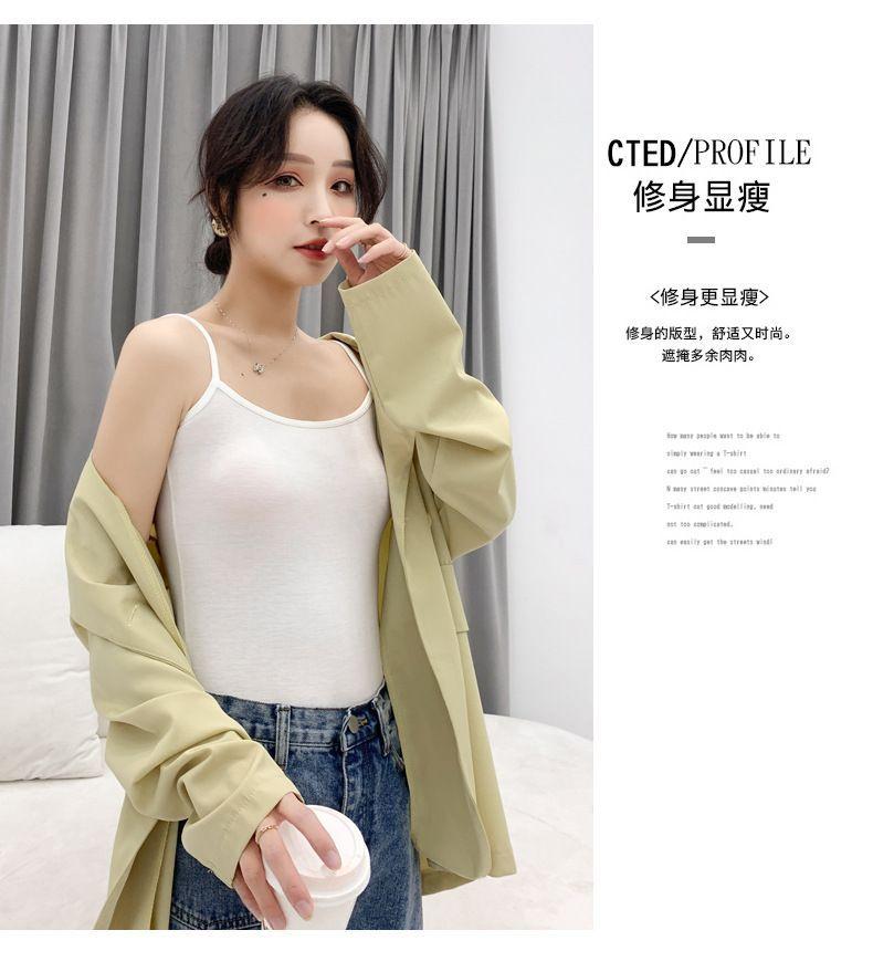 Product Introduction of Camisole Women's Underwear Padded Vest plus Size Base White One-Piece Cup Pure Desire Style Beautiful Back Slim Outer Wear 24
