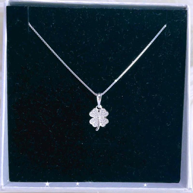 m 255 kèm nước rửa trang sức dây chuyền hộp ý mặt lá ts đinh loan dây dài 45 cm cho nữ đeo Chain Women Jewelry Vòng Cổ Trang Sức Voi