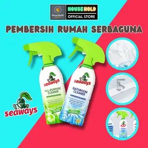 [Seaways] Pembersih Rumah Serbaguna Cairan Spray Anti Bakteri Membersihkan Kamar Mandi Toilet Kloset Kaca Keran Keramik Dinding Lantai Dapur Aman Tidak Beracun Halal Berbasis Tumbuhan 0333