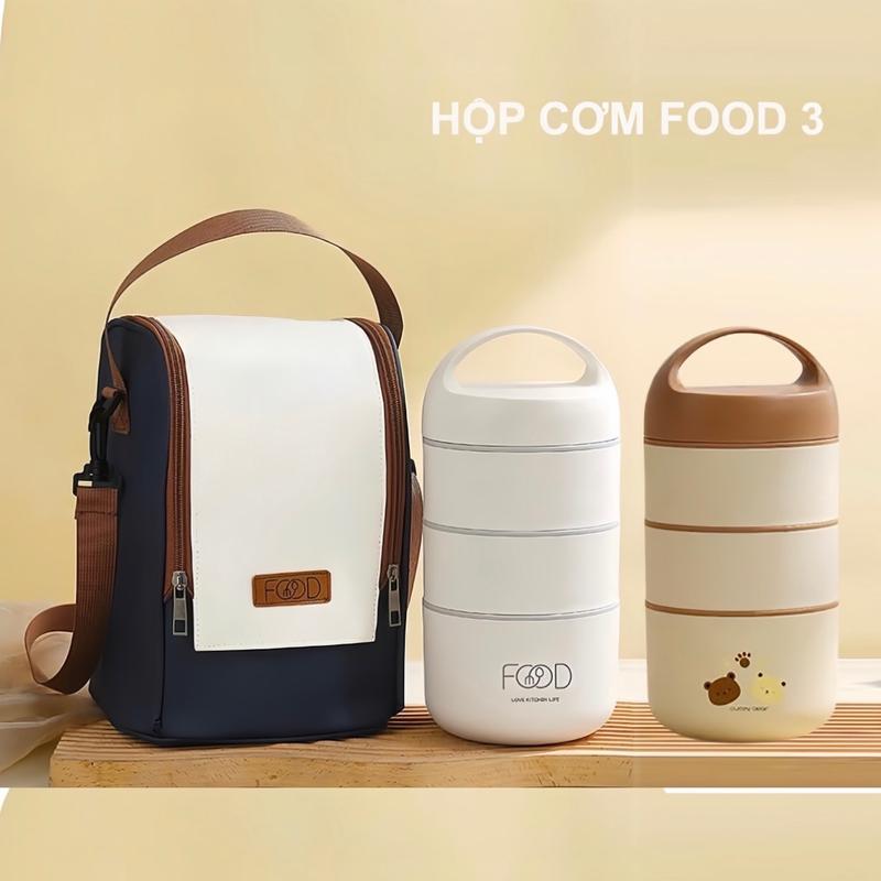 Hộp đựng cháo giữ nhiệt hộp đựng đồ ăn giữ nhiệt - FOOD