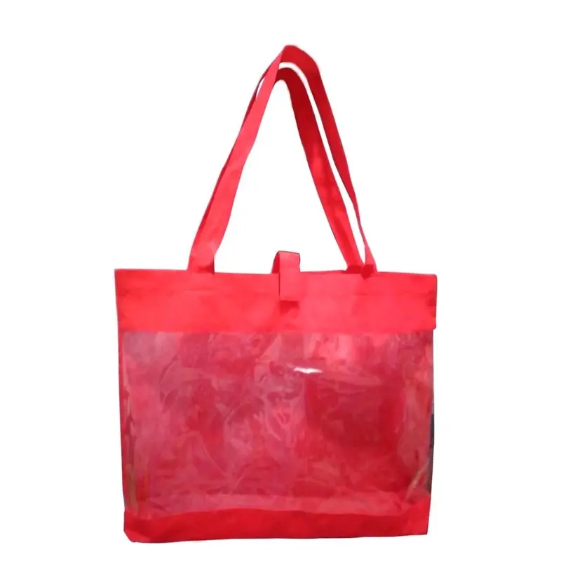 Tas Godie Bag Murah Transfaran Spunbond Custom 30x40x10 Tote Bag Bening Sovenir Pernikahan Pengajian || R-07 Goodie 4