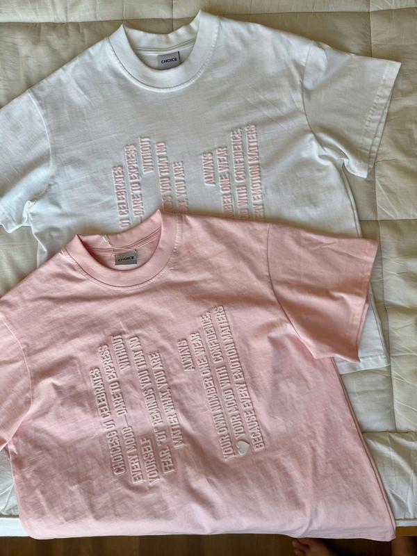 [ FORM BOXY] Áo Thun BOXY In DẬP NỔI + In Lụa  CHOICE.SG Cổ Tròn Cotton 100% "UN-Top " 1