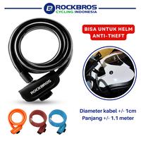 Gambar ROCKBROS RKS515 Kunci Gembok Sepeda Bicycle Lock Ring with Bracket MTB Roadbike Outdoor Sport - Orange dari Rockbros Cycling Indonesia Kota Administrasi Jakarta Utara 3 Tokopedia