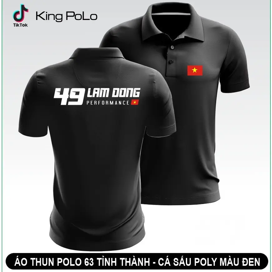 ÁO 63 TỈNH THÀNH 49 LÂM ĐỒNG (Thun Cá Sấu Cao Cấp)