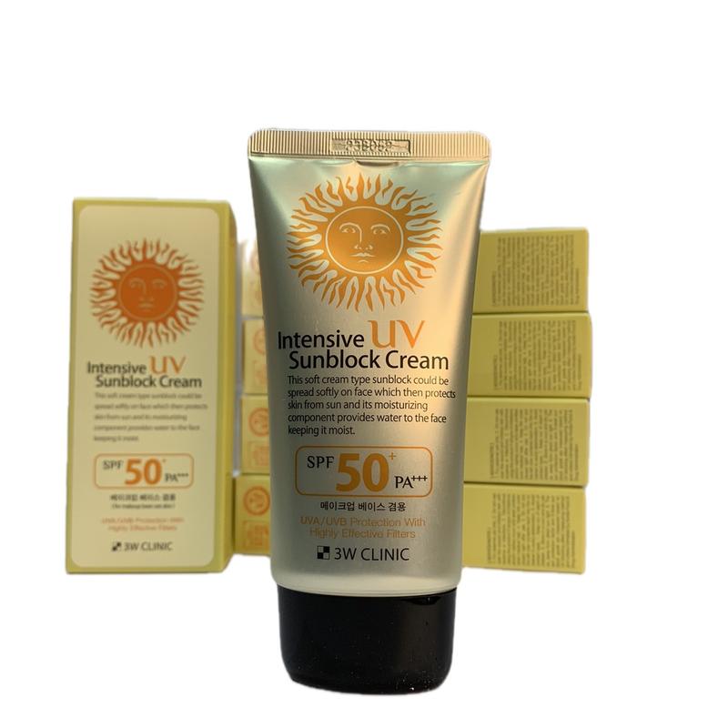 Kem chống nắng 3W Clinic Hàn Quốc Intensive UV Sunblock 70ml Skincare Dưỡng Body Nữ 1