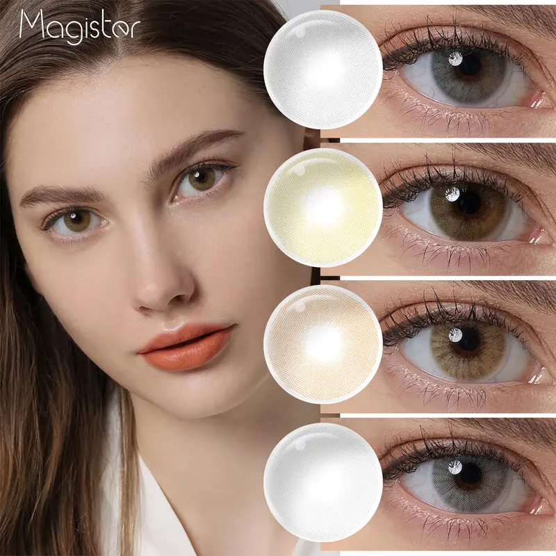 (COD)MAGISTER 1 Pasang Lensa Kontak Warna Diameter 14MM Softlens  Mata  Korea Color Contact Lens Eye Wajah 0
