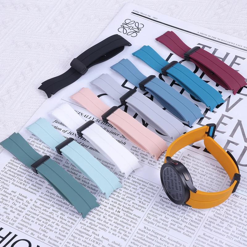 Product Introduction of Popular Magnetic silicone straps for Samsung Galaxy Watch 6 Classic 43mm 47mm silicone watch band for 5 pro 45mm watch 4 0