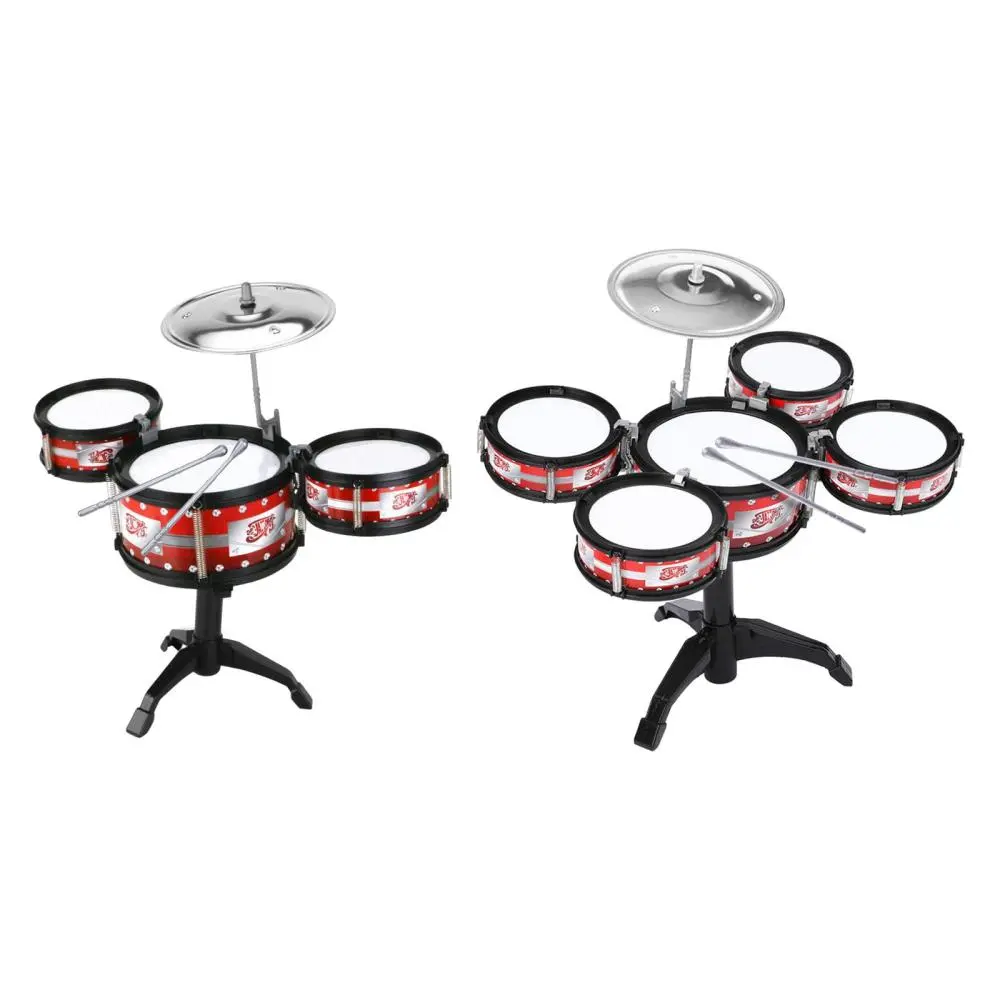 Set Gendang, untuk Kanak-kanak Pemula, Mainan Bermain Ketukan Irama, Sesuai untuk Kanak-kanak Kecil, Set Gendang Jazz