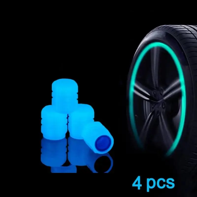 Car Tire Valve Stem Cap, Luminous Automotive Tire Valve Stem Cover, Luminous Valve Caps Suitable for Cars, Motorcycles & Bicycles, Vehicle, Wheel, Tyre Caps, Auto Parts 4