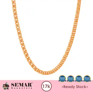 Kalung Emas Hollow Classic Chain Gold 17K Semar Nusantara