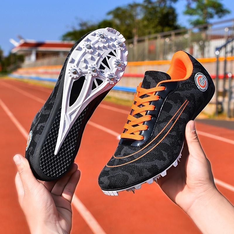 Giày Spike Chuyên Nghiệp, Thời Trang Mới, Dành Cho Nam Và Nữ, Thích Hợp Cho Các Môn Thể Thao Chạy Bộ Theo Đường Hách Và Nhảy Dài, Giày Tập Luyện 7