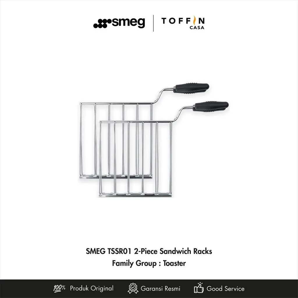 SMEG TSSR01 2-Piece sandwich  racks Accessory for Toaster