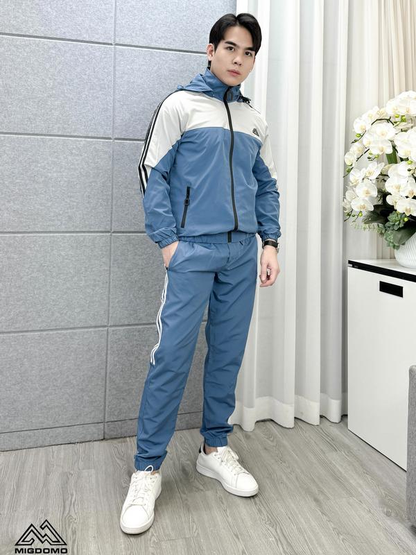  Bộ Quần Áo Gió Thể Thao Nam Nữ Dài Tay Migdomo Có Mũ 