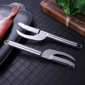 YOMDID Pisau Ikan Multifungsi Pembersih Sisik Fish Scaler Double Blade - YM31