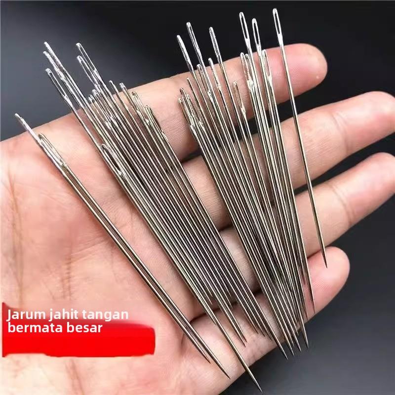 Set 34-potong jarum baja pemotong jahitan jarum mata besar pemotong jahitan jarum alat jahit