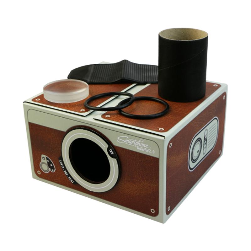 Portable Cardboard Smartphone Projector 2.0 DIY Mobile Phone Cinema Theater 7