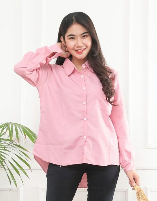 Product Introduction of Kemeja Atasan Wanita Oversize Polos Kemeja Olivia 0
