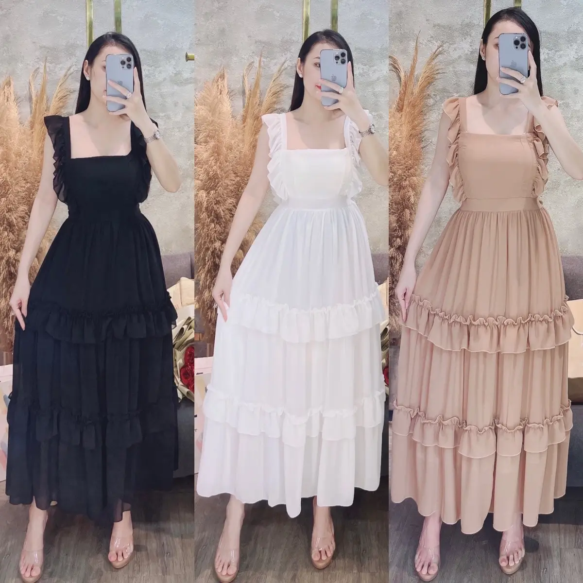 Đầm Voan Cánh Tiên Bèo 2 Tùng Women - Nữ