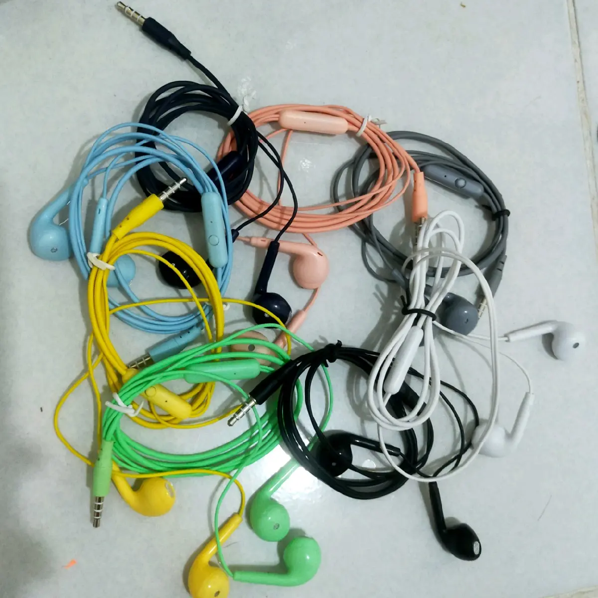(Wanda) Headset kabel warna handsfree polos warna warni hf kabel