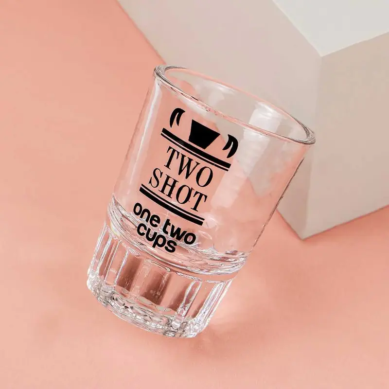 One Two Cups Gelas Sloki Kopi Espresso Shot Glass 60ml - MD19 0