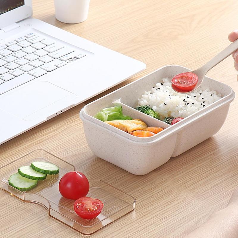 Product Introduction of 1pc Bento Box Leakproof Lunch Containers Cute Lunch Boxes For Spoon/Chopsticks Dishwasher I5X9 25