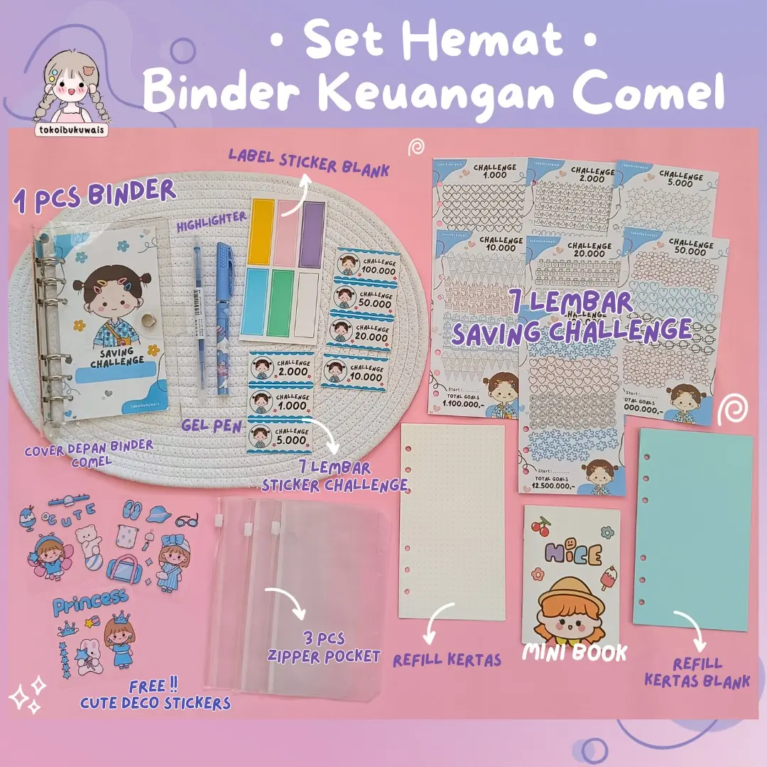 SET HEMAT BINDER KEUANGAN COMEL^^