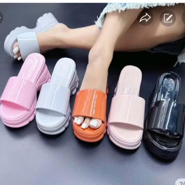 Dép ĐẾ xuồng nữ cao 8 cm ngọc trinh store quảng châu phiên bảng si bóng kb087