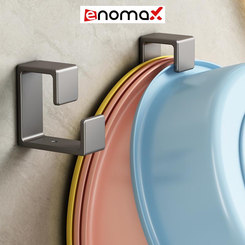 Móc treo chậu dán tường, chịu lực bền bỉ, chất liệu nhôm hàng không - bảo hành 10 năm (Eno 0118)