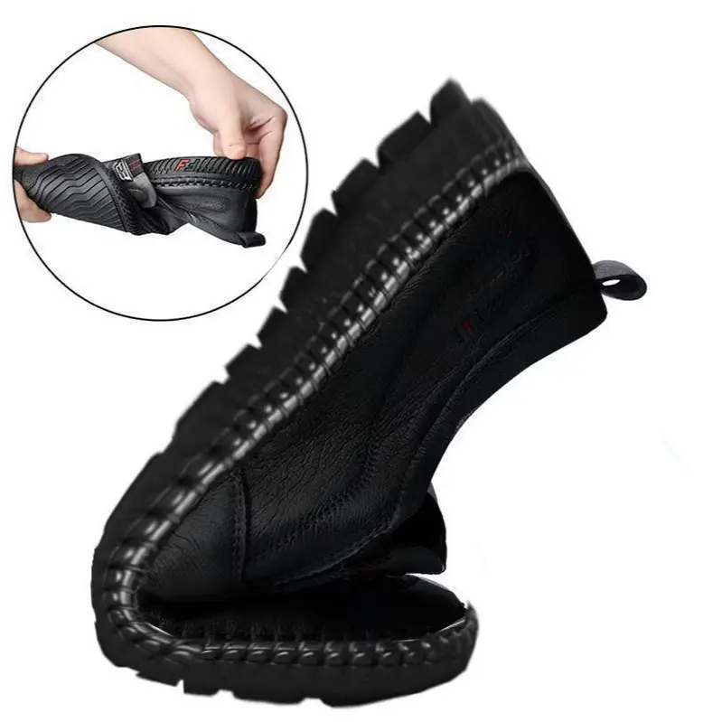 Techdoo Sepatu Pantofel Formal Pria Sepatu Slop Kulit Cowok Casual Shoes Men Kerja MC446 8