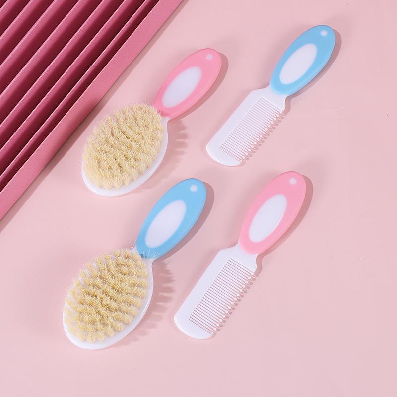 Product Introduction of Baby Comb Care Set Baby Shampoo PP Soft Hair Comb To Tinea Foetidum Cleaning Brush 4