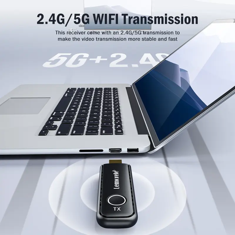 Bộ Thiết Bị Kết Nối HDMI Không dây G57L Lemorele Smart Wireless HDMI Nhỏ gọn tiện lợi hình ảnh chất lượng đầu ra 1080P/60Hz 1