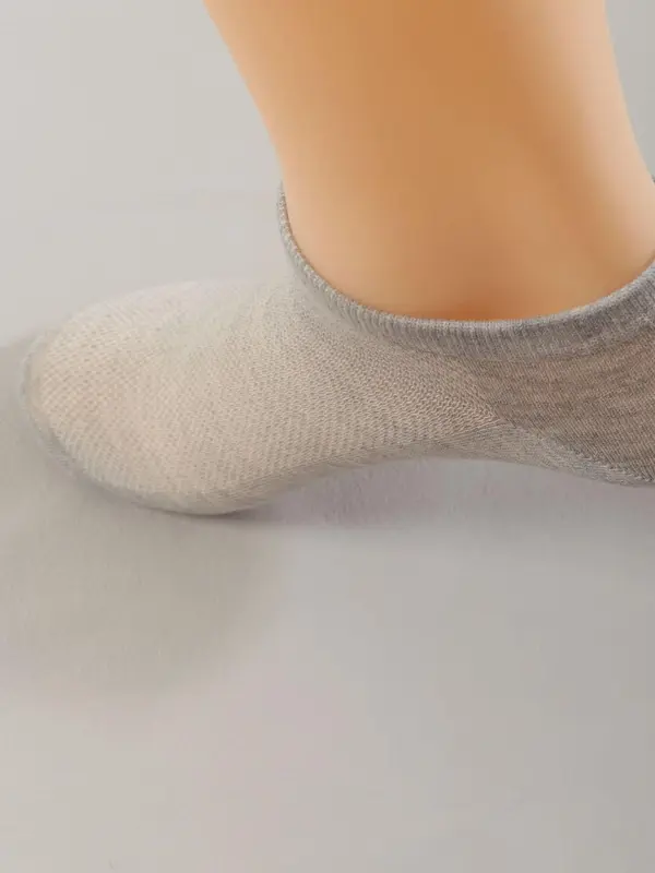 Women's 10 Pairs Solid Ankle Socks, Plain Comfy Breathable Knit Socks for Women, Multipack Women Socks for Summer Daily Wear, Low Cut Socks, Womens Clothes 5