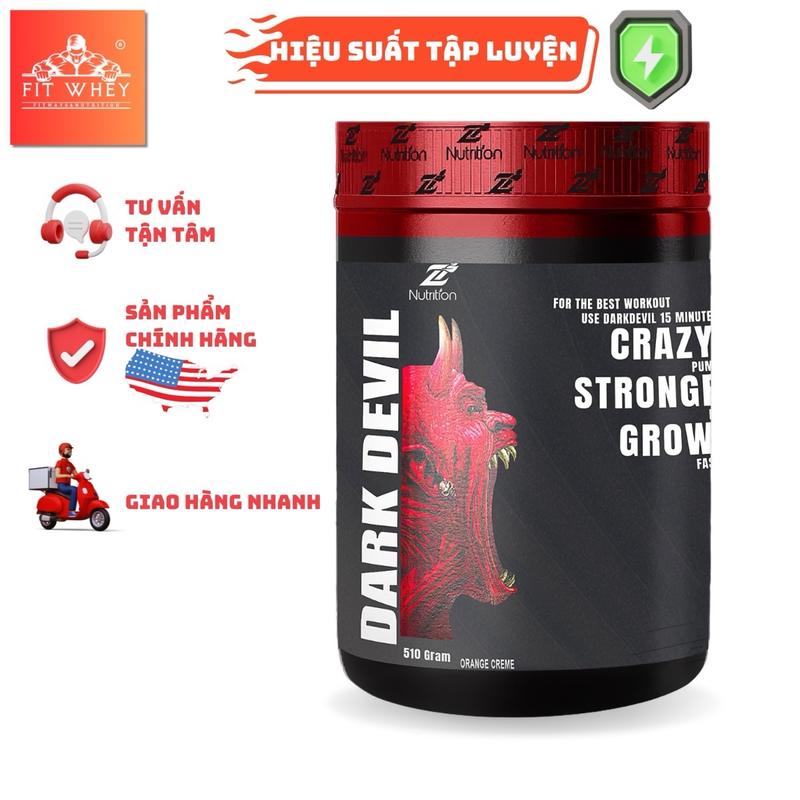 Bột Pre workout Z Nutrition Dark Devil phiên bản Black 30 lần dùng - hỗ trợ hiệu suất thể thao