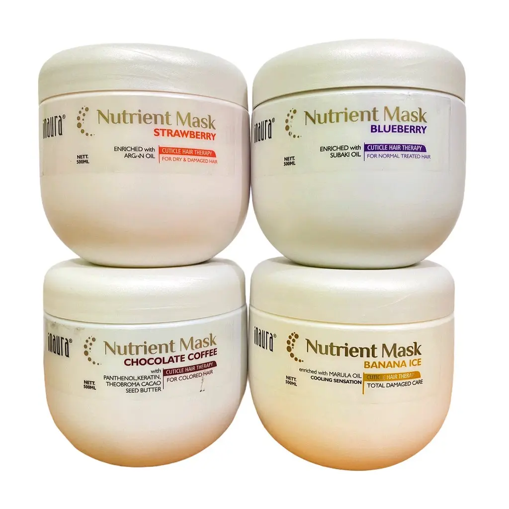 Inaura Nutrient Mask 500 ML Masker Rambut 500gr 500ml Texture Hairmask ...