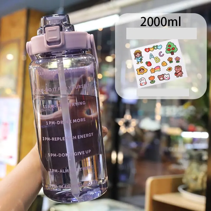 Botol Minum Transparan Bening Ekslusif 2000ml BPA FREE Kitchenware 0