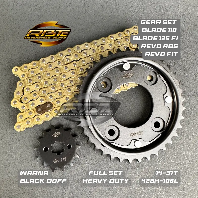 GEAR GIR SET PAKET BLADE 110 125 FI REVO FIT NEW ABSOLUTE