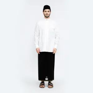 Sarung BHS Cosmo Silver Hitam Polos 01