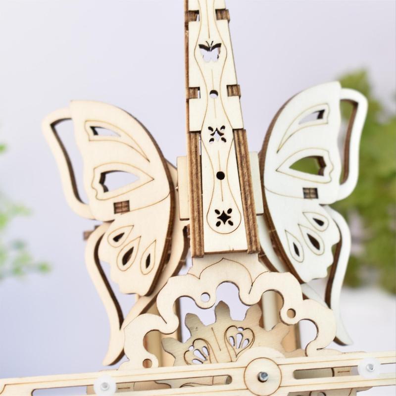 Product Introduction of Wooden Violin Design Music Box, 3D Puzzle, DIY Wooden Puzzle Kit, Creative Assembly Model, DIY Woodworking Kit for Teens & Adults 4