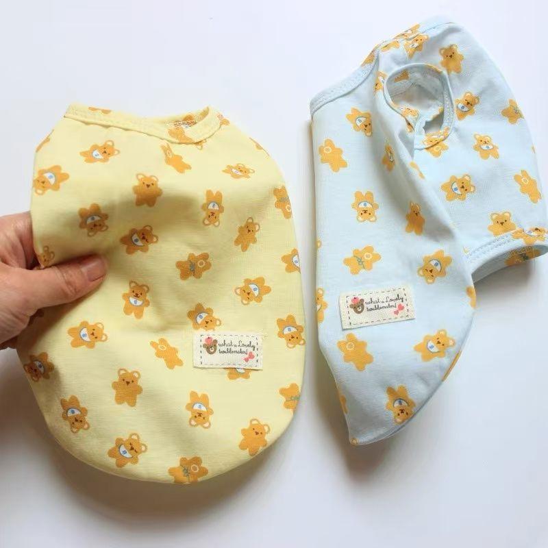 Quần áo cho thú cưng, thiết kế chống trượt, mùa Lò Xo và mùa thu cao cấp, áo vest không tay mỏng, thích hợp cho mèo và chó, phong cách Ins, Teddy, Bichon, chó Nhỏ trang phục mùa hè, chống rụng lông 0