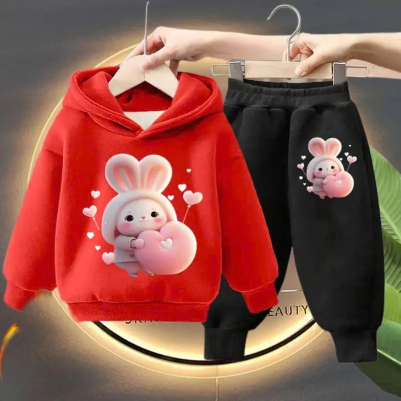 Bộ nỉ thu đông LABUBU cho bé 8-30kg mẫu UNISEX dày dặn ấm áp 2