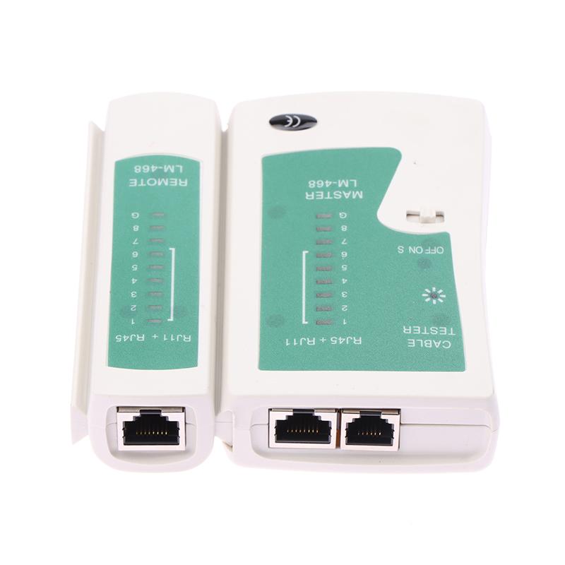 Máy test mạng RJ45 RJ11 CAT5 CAT6 kiểm tra đường dây mạng cáp điện thoại nhanh…