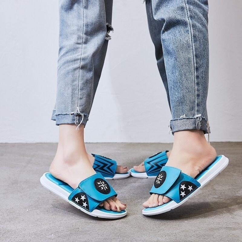 Product Introduction of MHNew Hong Kong Style men slipper Unique Velcro Outdoor Flip-ps Anti-Slip Thick-Soled Sports Beach Slippers Unisex 35-46 Footwear Slide 32